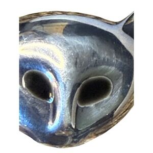 Vintage Taxco Mexico 925 Sterling Silver Siamese Cat Head Brooch Pin TC-43